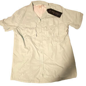 Chicka-d Fishing Camp Shirt Seafoam Green Size Small